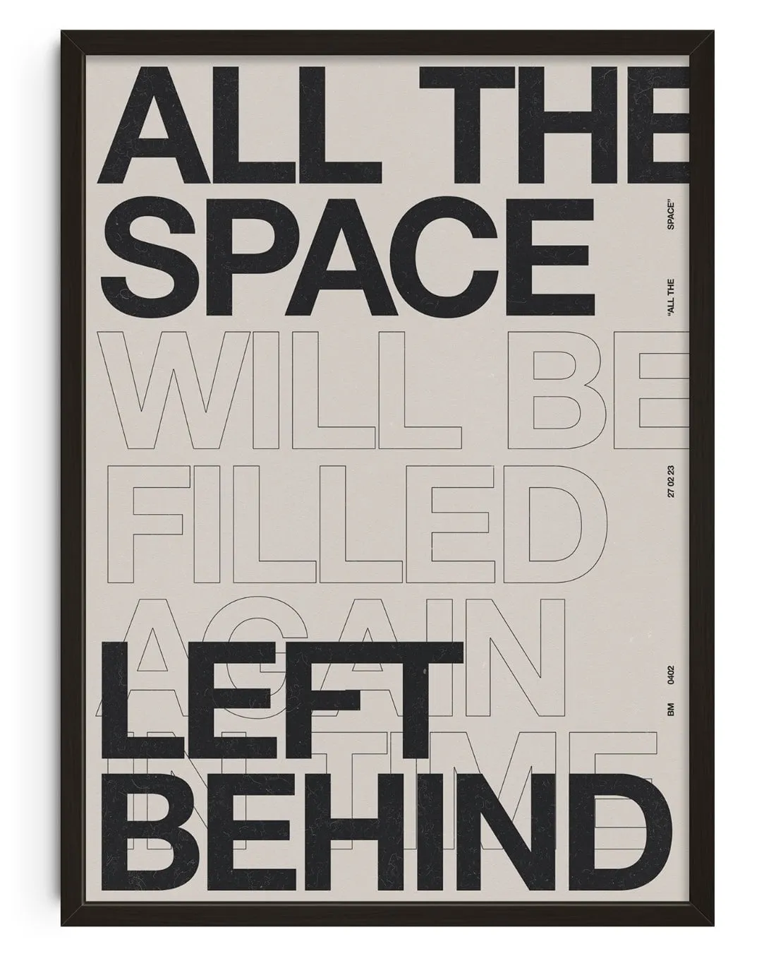 ALL THE SPACE