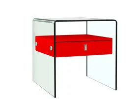 Bari Red Nightstand