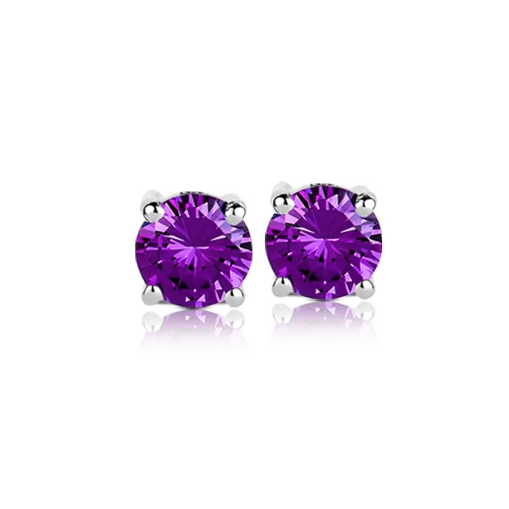 Brilliant Birthstones Earrings February