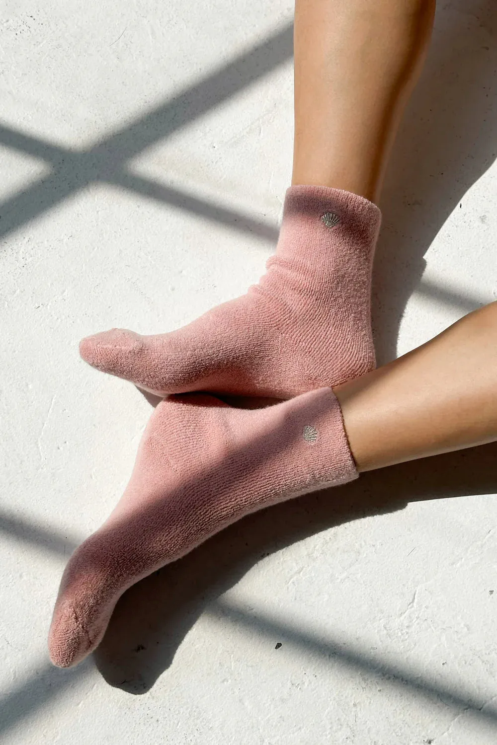 Embroidered Cloud Sock