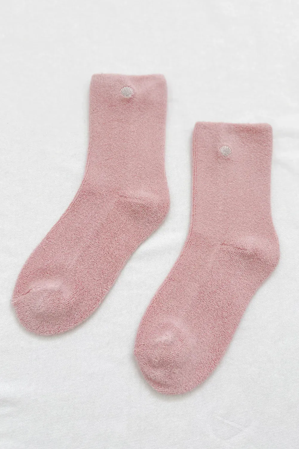 Embroidered Cloud Sock