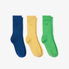 Unisex 3-pack Lacoste Organic Cotton Socks